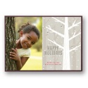 Frosty Trees Layered Photo Holiday Card