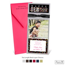 Happy New Year Layered Photo Holiday Card