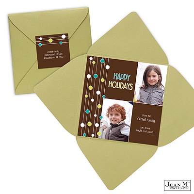 Seasonal Lights Photo Holiday Card