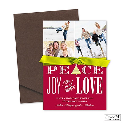 Retro Greetings Photo Holiday Card
