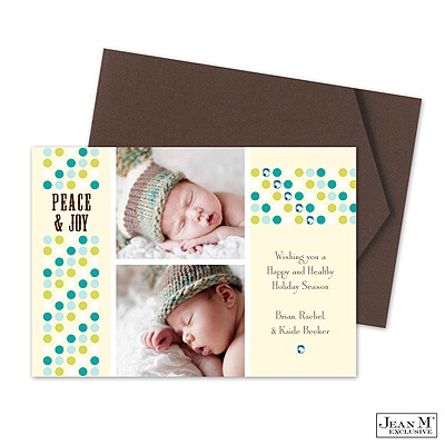 Festive Dots Photo Holiday Card