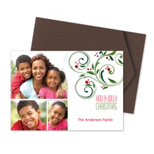 Holly Jolly Photo Holiday Card