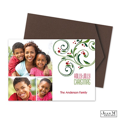 Holly Jolly Photo Holiday Card