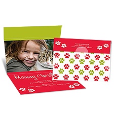 Meowy Christmas Seal and Send Photo Holiday Card