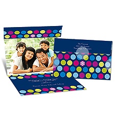 Dot Delight Seal and Send Photo Holiday Card - Eclipse