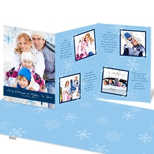 Snowy Style Storyline Photo Holiday Card