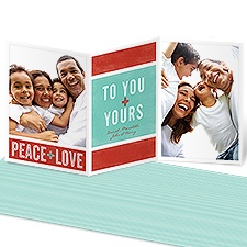 Festive Addition Photo Holiday Card - Surf