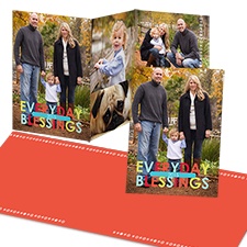 Everyday Blessings Photo Holiday Card - Petite