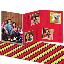 Hot Colors Storyline Photo Holiday Card - English