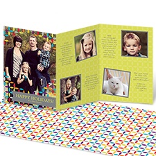 Rainbow Maze Storyline Photo Holiday Card