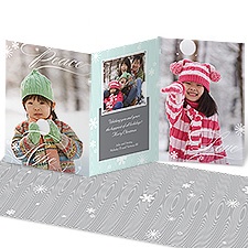 Snowy Wishes Photo Holiday Card