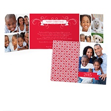 Festive Ikat Photo Holiday Card
