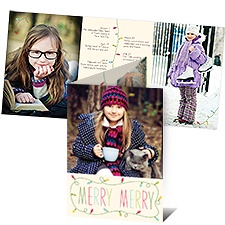 String of Lights Photo Holiday Card