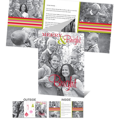 Merry and Bright Photo Holiday Card
