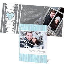 Winter Trees Photo Holiday Card