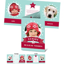 Starry Greetings Photo Holiday Card