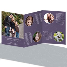 New Year Greetings Storyline Photo Holiday Card - Raisin