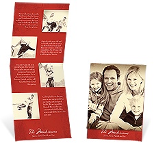Vintage Argyle Storyline Photo Holiday Card