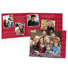 Many Wishes Storyline Photo Holiday Card