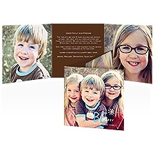 Be Merry Photo Holiday Card - Espresso