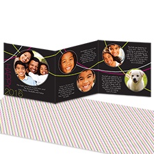 Lots of Lights Photo Holiday Card - Tri-Fold