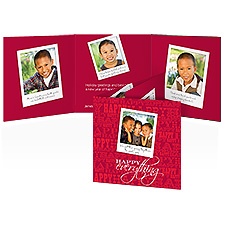 So Happy Photo Holiday Card - Merlot