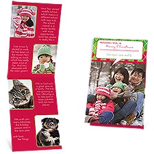 Argyle Message Storyline Photo Holiday Card