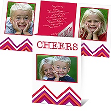 Festive Words Photo Holiday Card - Velvet