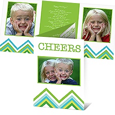 Festive Words Photo Holiday Card - Spring