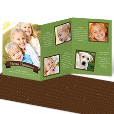 Merry Banner Storyline Photo Holiday Card - Cloverleaf