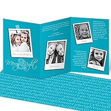 Merry Bright Photo Holiday Card - Palm