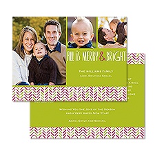 All Is Merry Photo Holiday Card - Granny Apple