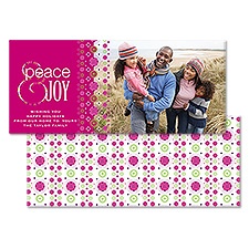 Joyful Kaleidoscope Photo Holiday Card