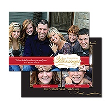 Big Blessings Photo Holiday Card