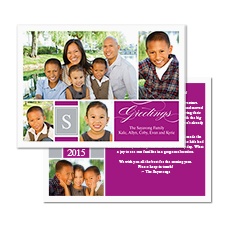 Great Greetings Photo Holiday Card - Amethyst