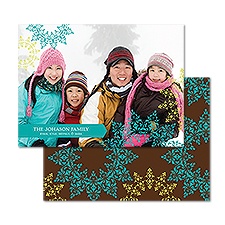 Sassy Snowflakes Photo Holiday Card