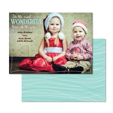 Wonderful Time Photo Holiday Card