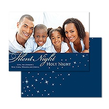 Silent Night Photo Holiday Card