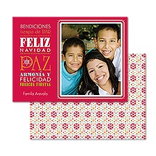 Many Blessings Photo Holiday Card - Spanish
