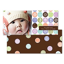 Dots of Joy Tea Length Photo Holiday Card