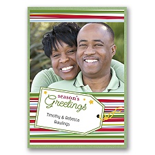 Tagged Layered Photo Holiday Card