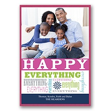 Celebrate Everything Layered Photo Holiday Card