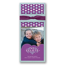 We Believe Layered Photo Holiday Card