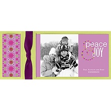 Patterned Wishes Layered Photo Holiday Card