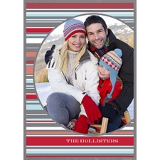 Around Christmas Layered Photo Holiday Card