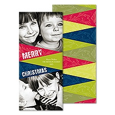 Flourish Pennants Photo Holiday Card