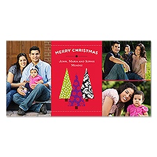 Tree Trio Photo Holiday Card
