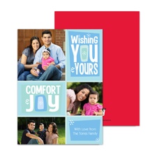 Comfort and Joy Photo Holiday Card - Sea