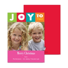 Joy to You Photo Holiday Card