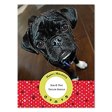 Happy Paws Photo Holiday Card